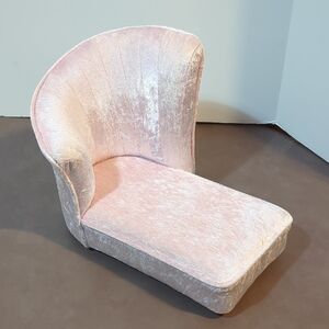 American Girl Doll 2008 Sit And Relax Pink Velvet Chaise Lounge Couch Furniture